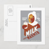 Melk voor Warmth Briefkaart (Voorkant / Achterkant)