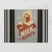 Melk voor Warmth Briefkaart (Voorkant)