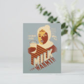 Melk voor Warmth Briefkaart (Staand voorkant)