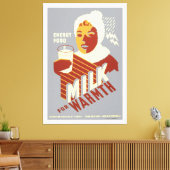 Melk voor Warmth Canvas Afdruk (Insitu (Woonkamer))