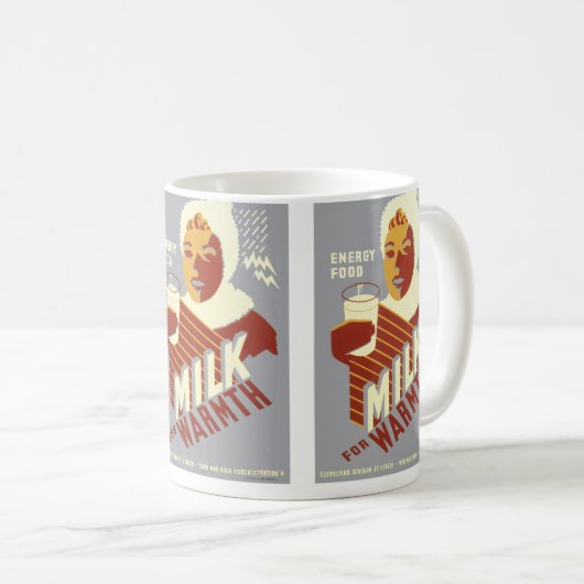 Melk voor Warmth Koffiemok (Voorkant rechts)