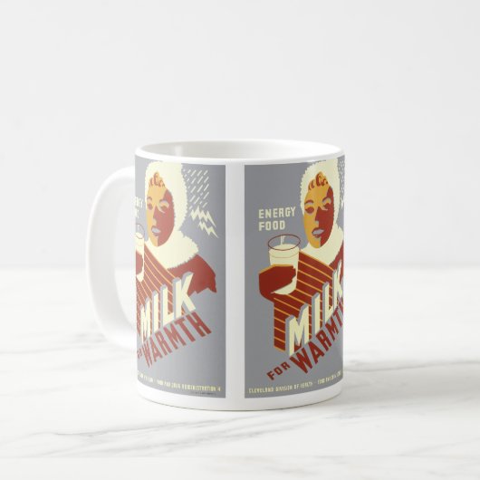 Melk voor Warmth Koffiemok (Voorkant links)