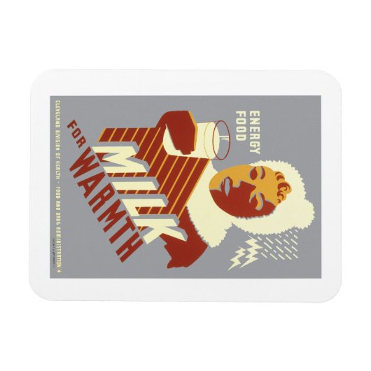Melk voor Warmth Magneet (Horizontaal)