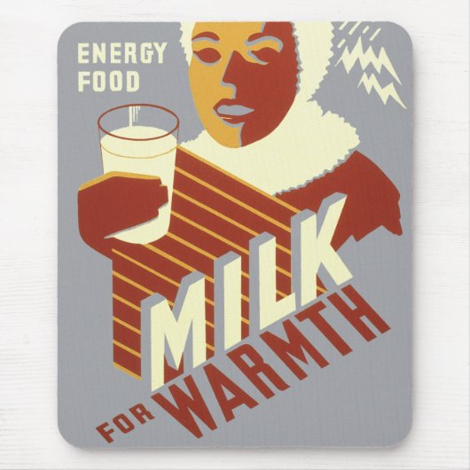 Melk voor Warmth Muismat (Voorkant)