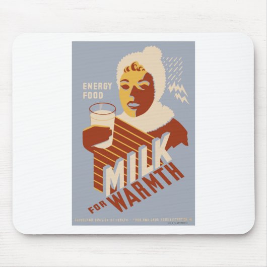 Melk voor Warmth Muismat (Voorkant)