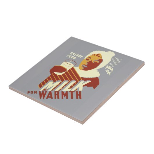 Melk voor Warmth Tegeltje (Zijkant)