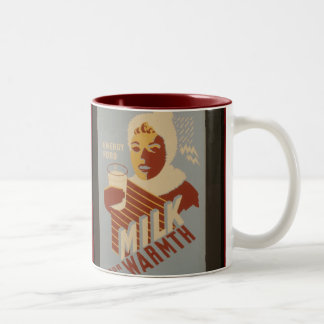 Melk voor Warmth Tweekleurige Koffiemok