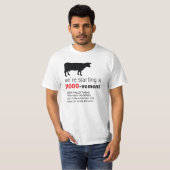 Melk voor zuiveldoeleinden met melkproductie als s t-shirt (Voorkant volledig)