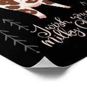 Melkachtig Kerstfeest Poster (Hoek)