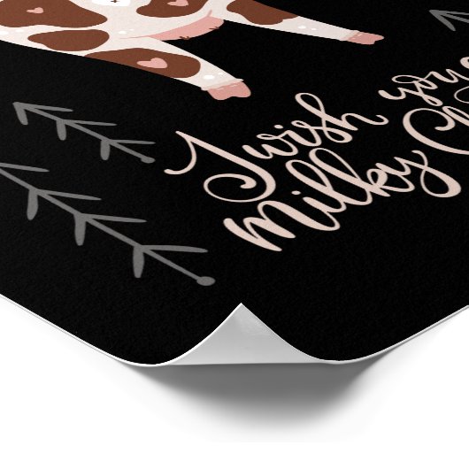 Melkachtig Kerstfeest Poster (Hoek)