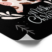 Melkachtig Kerstfeest Poster (Hoek)