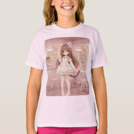 Melkachtige Kitten Kawaii Doll T-shirt