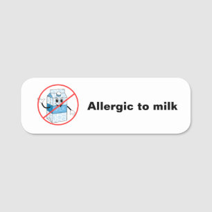 Melkallergie Naamplaatje