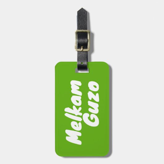 Melkam Guzo Ethiopische reiswensen Bagagelabel (Voorkant verticaal)