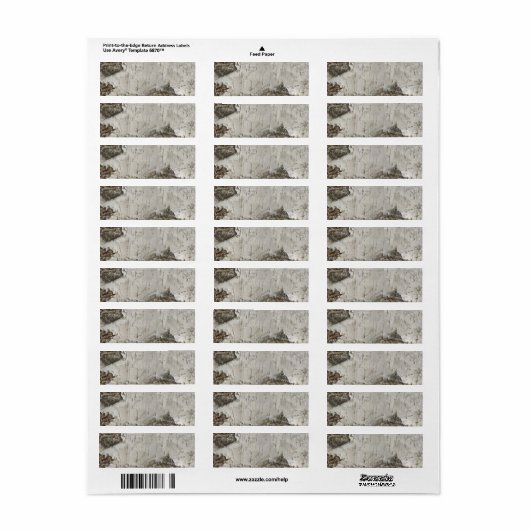 Melkbarstpatroon Etiket (Full Sheet)