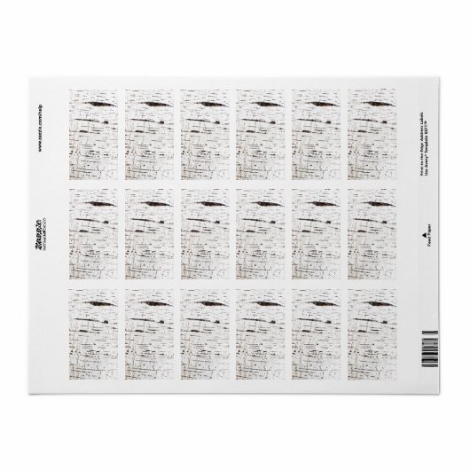 Melkbarstpatroon Etiket (Full Sheet)