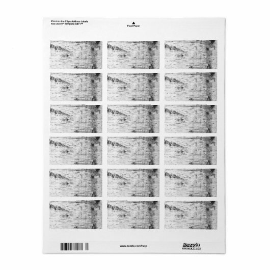 Melkbarstpatroon Etiket (Full Sheet)