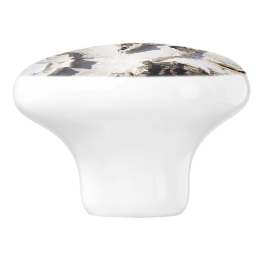 Melkbarstpatroon Keramische Knop (Zijkant)