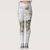 Melkbarstpatroon Leggings (Voorkant)