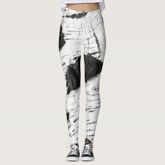Melkbarstpatroon Leggings (Voorkant)