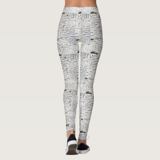 Melkbarstpatroon Leggings (Achterkant)