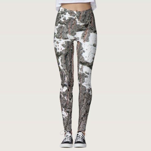 Melkbarstpatroon Leggings (Voorkant)