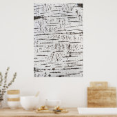 Melkbarstpatroon Poster (Keuken)