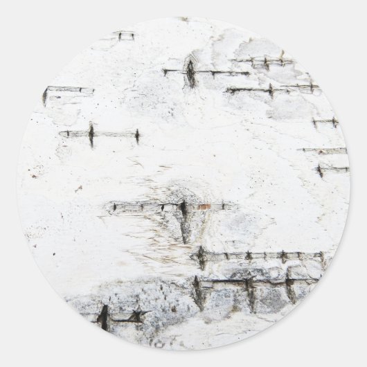 Melkbarstpatroon Ronde Sticker (Voorkant)