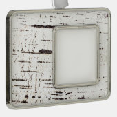 Melkbarstpatroon Verzilverd Omlijst Ornament (Rechts)