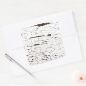 Melkbarstpatroon Vierkante Sticker (Envelop)