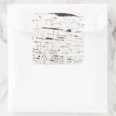 Melkbarstpatroon Vierkante Sticker (Tas)