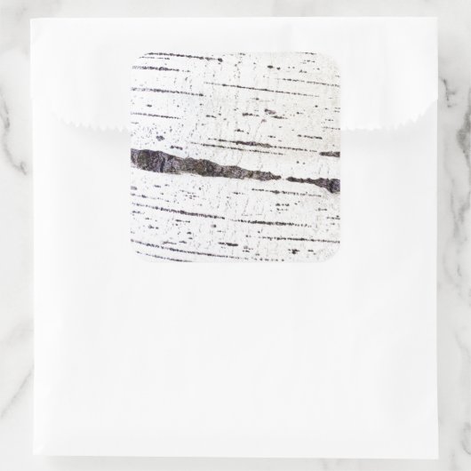 Melkbarstpatroon Vierkante Sticker (Tas)