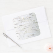 Melkbarstpatroon Vierkante Sticker (Envelop)