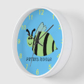 Melkbijen Kinder genummerd blauw wandslot (Hoek)