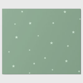 Melkblauw Star-verpakt papier