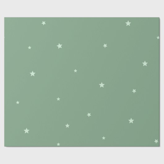 Melkblauw Star-verpakt papier (Zoom)