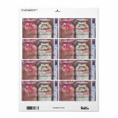 Melkblikken  Metaal Rustisch Antiek Monogram Etiket (Full Sheet)