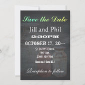 Melkblikken  Metaal Rustisch Antiek Monogram Kaart (Achterkant)