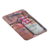 Melkblikken  Metaal Rustisch Antiek Monogram Magneet (Rechterzijde)