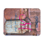 Melkblikken  Metaal Rustisch Antiek Monogram Magneet (Horizontaal)