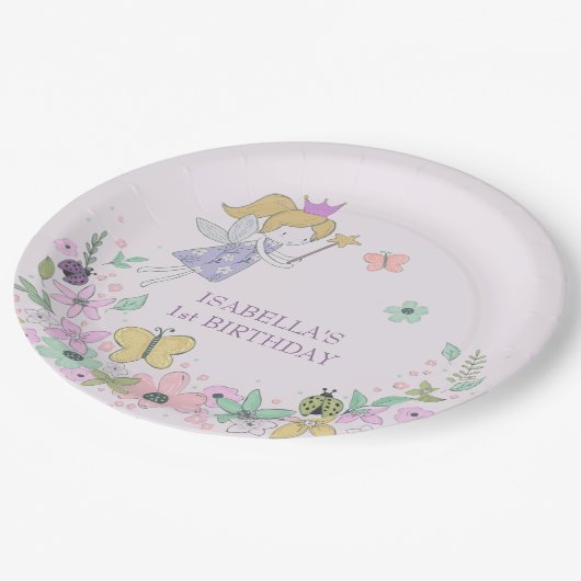 Melkbloem Tuin Elke keer Lila gelegenheid Papieren Bordje (Gekanteld)