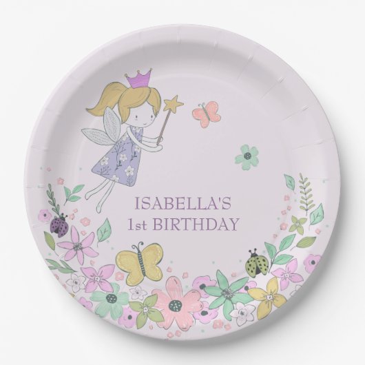 Melkbloem Tuin Elke keer Lila gelegenheid Papieren Bordje (Voorkant)