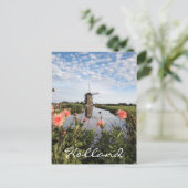 Melkbloemen en roze melkbloemen in Nederland Briefkaart (Staand voorkant)
