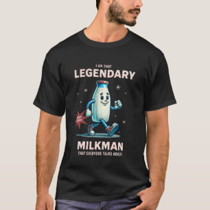 Melkboer Beroep Grappige Zuivel Melkbezorgtruck T-shirt