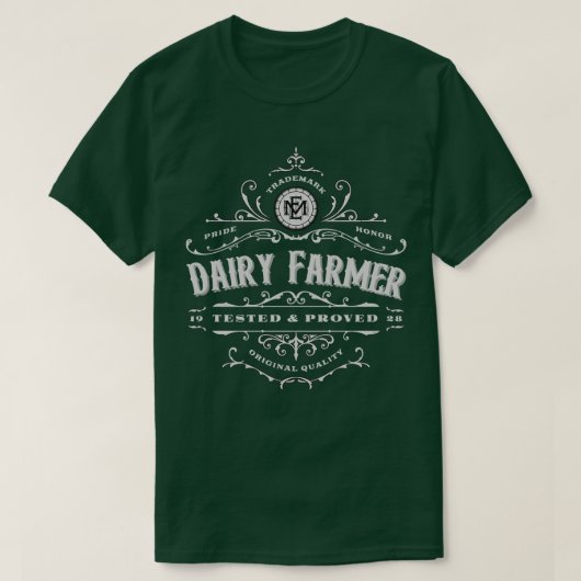 Melkboer getest getest, ontwerp t-shirt (Design voorkant)