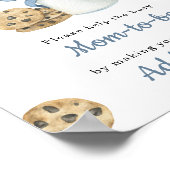 Melkboog baby shower aanstaande moeder geadresseer poster (Hoek)