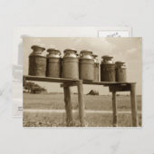  melkbussen briefkaart (Voorkant / Achterkant)