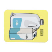 Melkcarton illustratie magneet (Horizontaal)