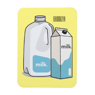 Melkcarton illustratie magneet