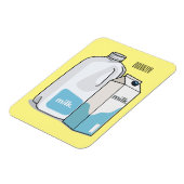 Melkcarton illustratie magneet (Linkerzijde)